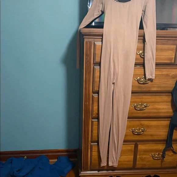 Fashion Nova Tan Jumpsuit - Picture 1 of 4